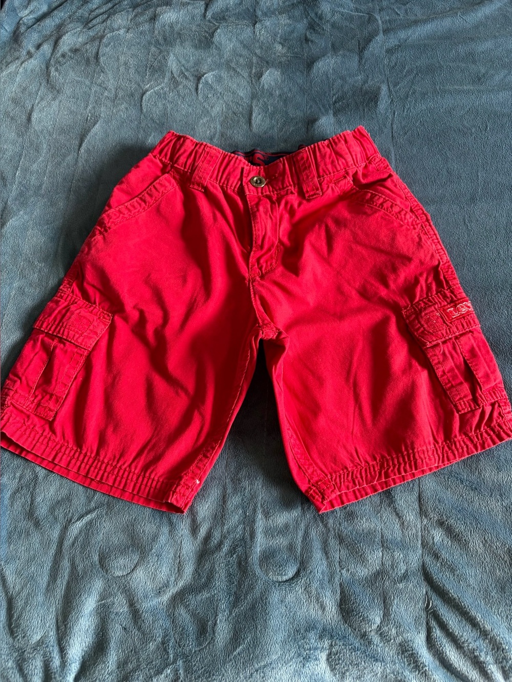 Levi Kid's Red Cargo Shorts